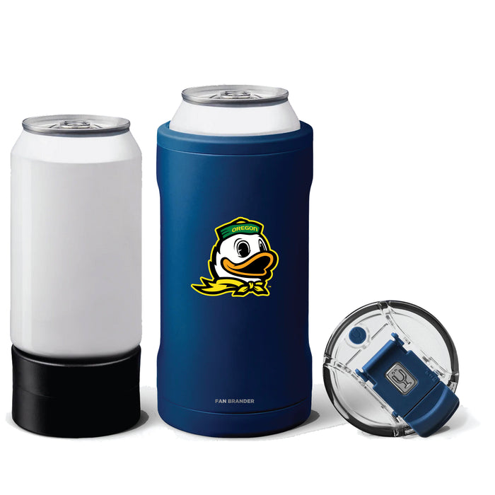 BruMate Hopsulator Trio 3-in-1 Insulated Can Cooler with Oregon Ducks Secondary Logo