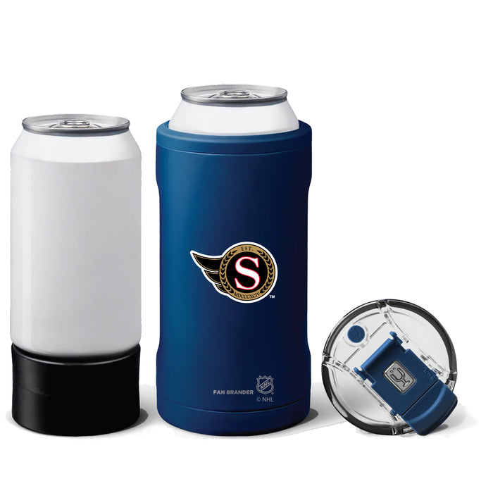 BruMate Hopsulator Trio 3-in-1 Insulated Can Cooler with Ottawa Senators Secondary Logo