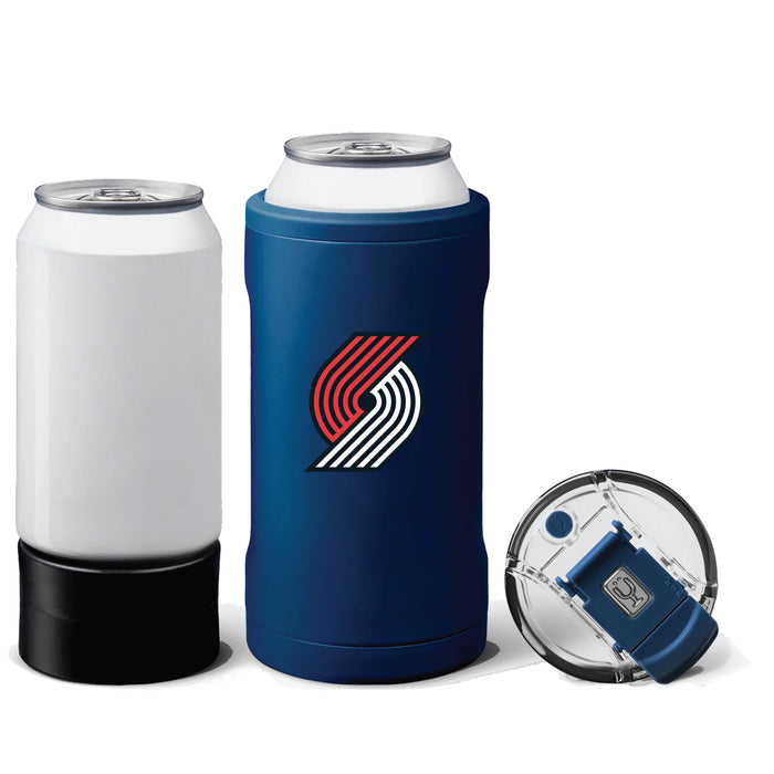 BruMate Hopsulator Trio 3-in-1 Insulated Can Cooler with Portland Trailblazers Primary Logo