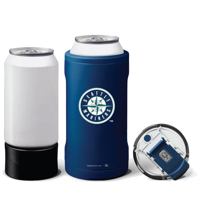 BruMate Hopsulator Trio 3-in-1 Insulated Can Cooler with Seattle Mariners Primary Logo