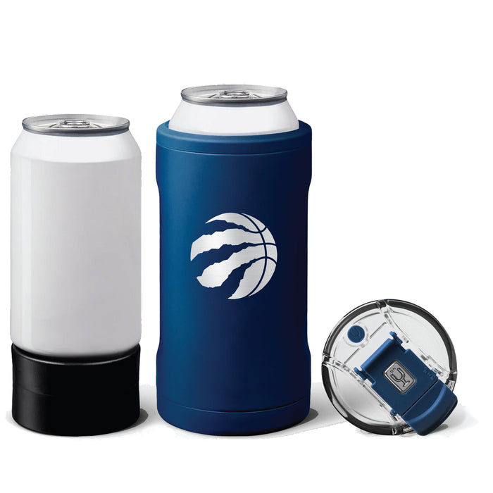 BruMate Hopsulator Trio 3-in-1 Insulated Can Cooler with Toronto Raptors Etched Primary Logo