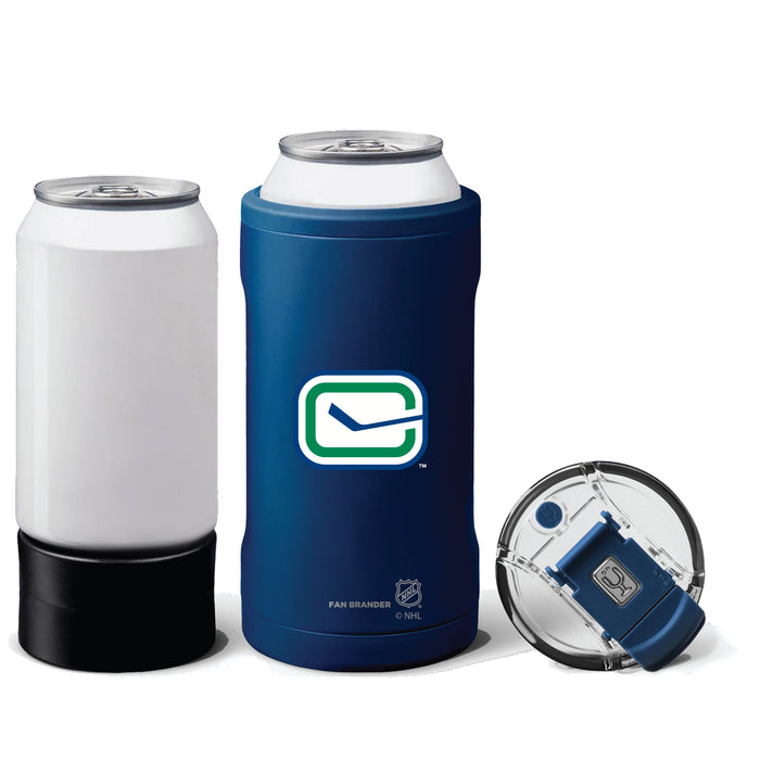 BruMate Hopsulator Trio 3-in-1 Insulated Can Cooler with Vancouver Canucks Secondary Logo