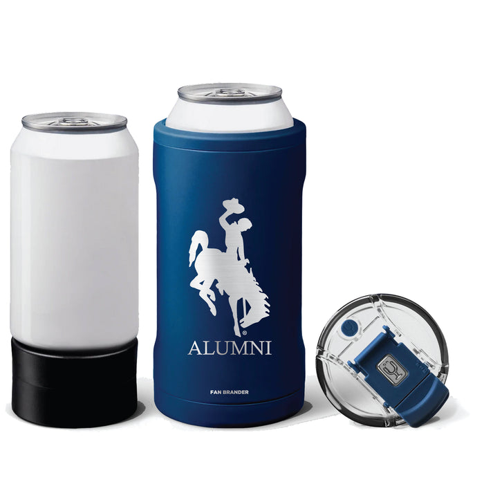 BruMate Hopsulator Trio 3-in-1 Insulated Can Cooler with Wyoming Cowboys Primary Logo