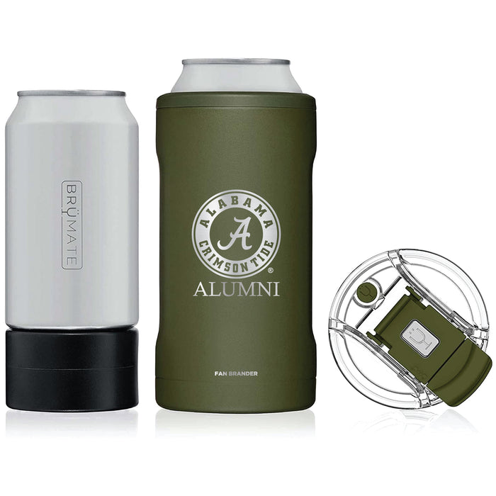 BruMate Hopsulator Trio 3-in-1 Insulated Can Cooler with Alabama Crimson Tide Primary Logo