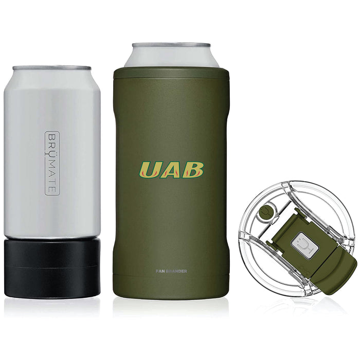 BruMate Hopsulator Trio 3-in-1 Insulated Can Cooler with UAB Blazers Secondary Logo