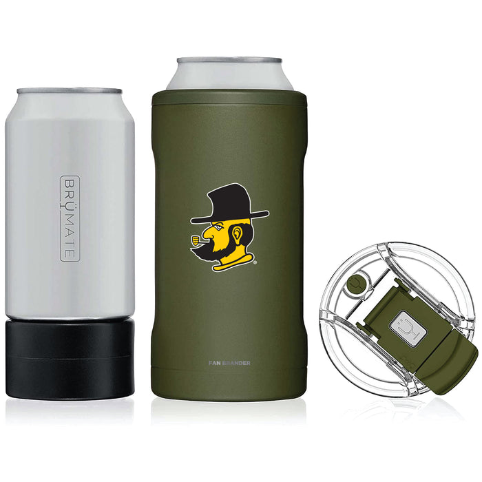 BruMate Hopsulator Trio 3-in-1 Insulated Can Cooler with Appalachian State Mountaineers Secondary Logo