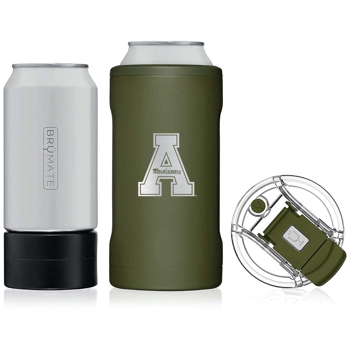 BruMate Hopsulator Trio 3-in-1 Insulated Can Cooler with Appalachian State Mountaineers Primary Logo