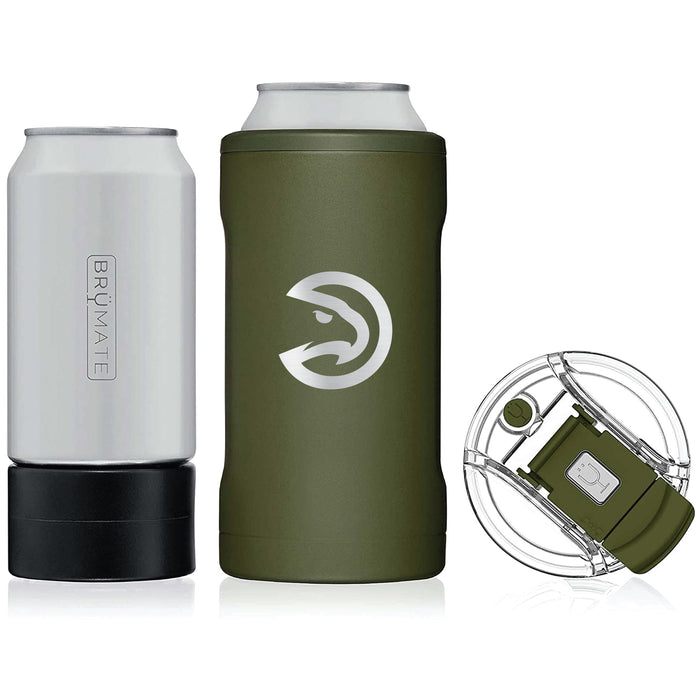 BruMate Hopsulator Trio 3-in-1 Insulated Can Cooler with Atlanta Hawks Etched Primary Logo