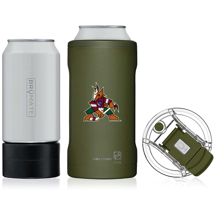 BruMate Hopsulator Trio 3-in-1 Insulated Can Cooler with Arizona Coyotes Primary Logo