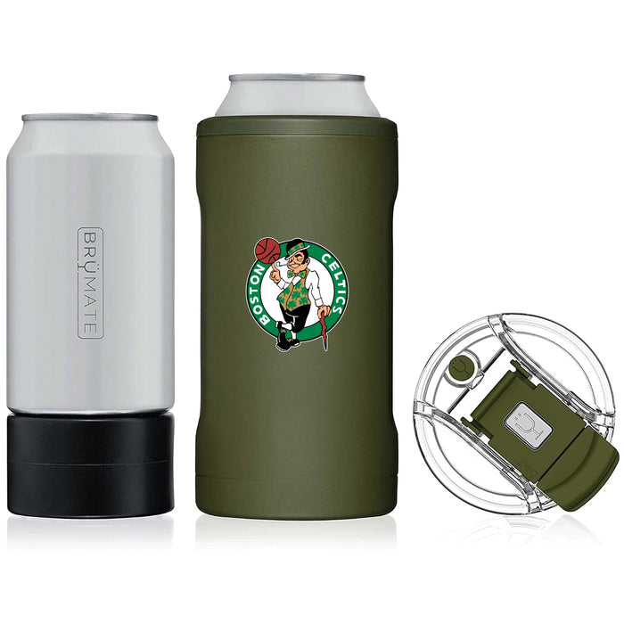 BruMate Hopsulator Trio 3-in-1 Insulated Can Cooler with Boston Celtics Primary Logo