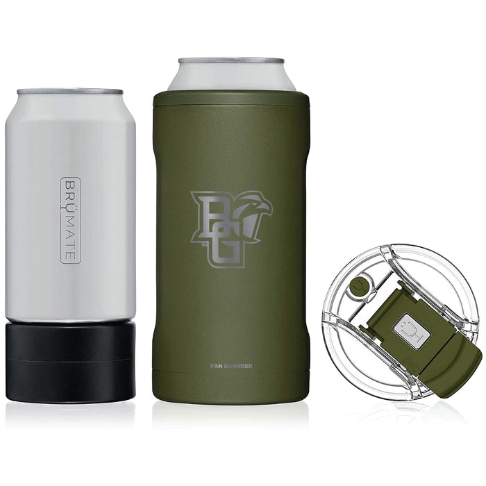 BrŸMate Hopsulator Trio 3-in-1 Insulated Can Cooler with Bowling Green Falcons Primary Logo