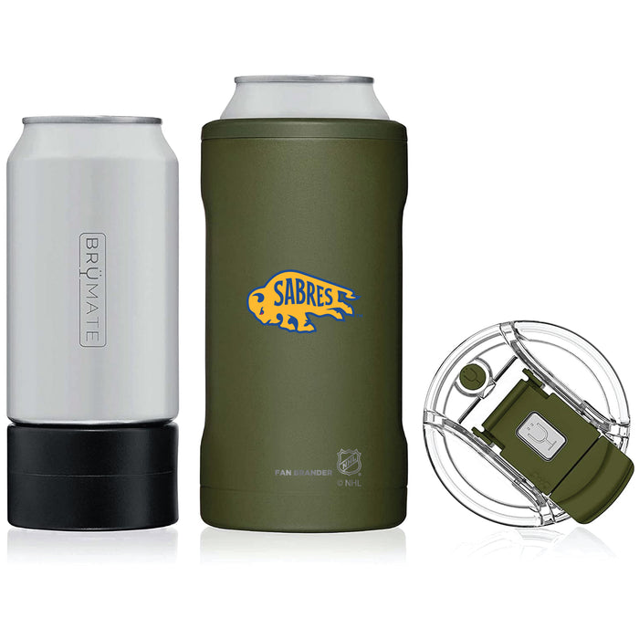 BruMate Hopsulator Trio 3-in-1 Insulated Can Cooler with Buffalo Sabres Secondary Logo