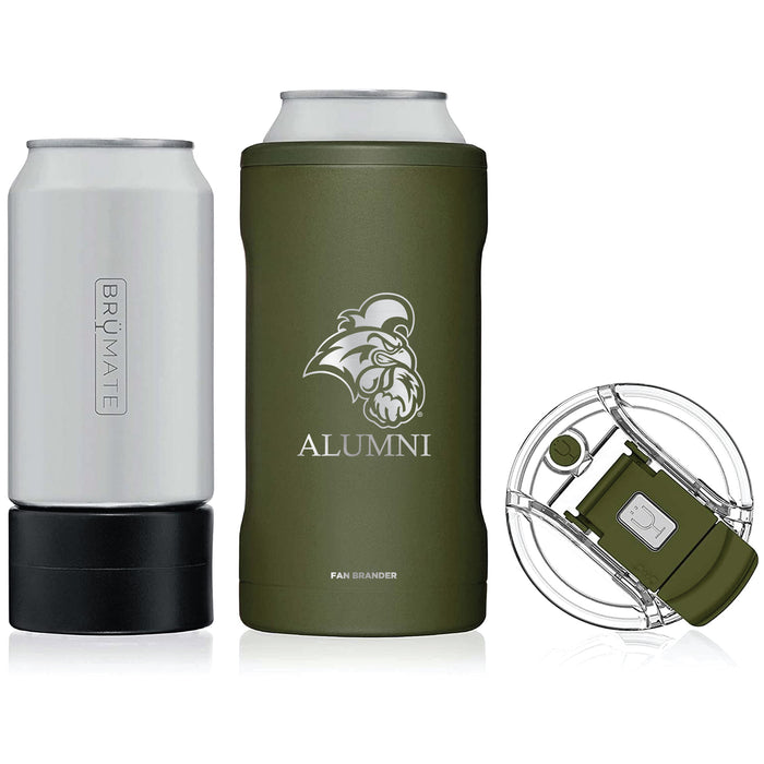 BruMate Hopsulator Trio 3-in-1 Insulated Can Cooler with Coastal Carolina Univ Chanticleers Primary Logo