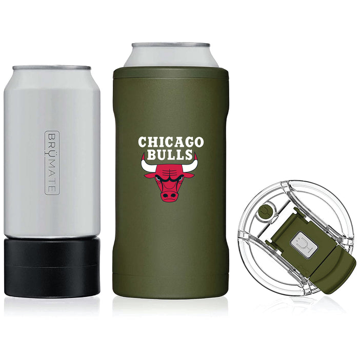 BruMate Hopsulator Trio 3-in-1 Insulated Can Cooler with Chicago Bulls Primary Logo