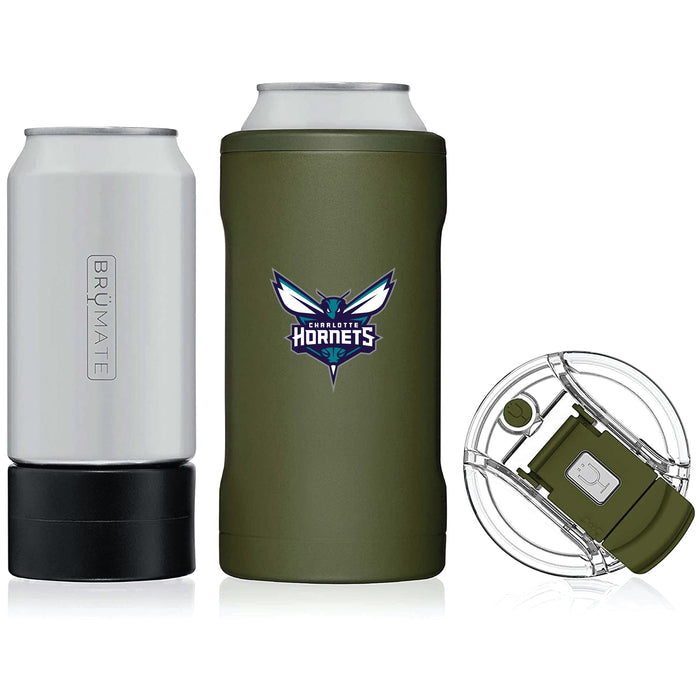 BruMate Hopsulator Trio 3-in-1 Insulated Can Cooler with Charlotte Hornets Primary Logo