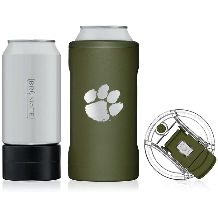 BruMate Hopsulator Trio 3-in-1 Insulated Can Cooler with Clemson Tigers Primary Logo