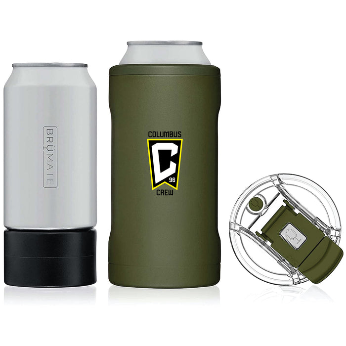 BruMate Hopsulator Trio 3-in-1 Insulated Can Cooler with Columbus Crew SC Primary Logo