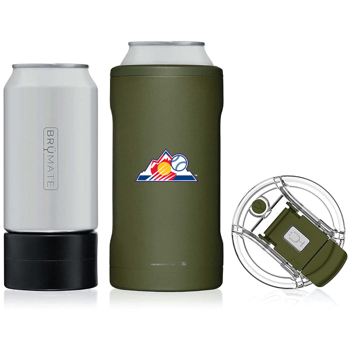 BruMate Hopsulator Trio 3-in-1 Insulated Can Cooler with Colorado Rockies Secondary Logo