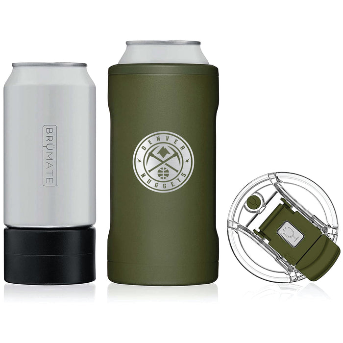 BruMate Hopsulator Trio 3-in-1 Insulated Can Cooler with Denver Nuggets Etched Primary Logo