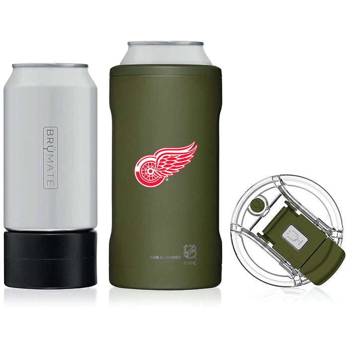 BruMate Hopsulator Trio 3-in-1 Insulated Can Cooler with Detroit Red Wings Primary Logo