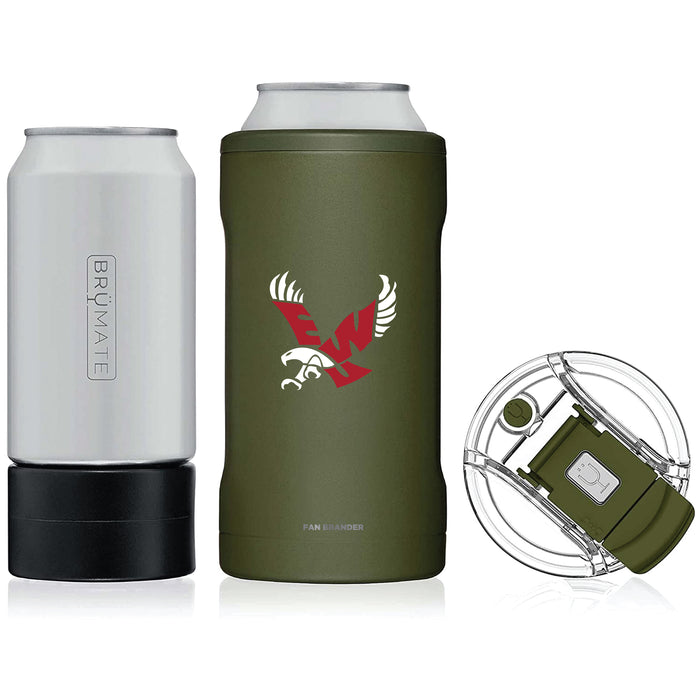 BruMate Hopsulator Trio 3-in-1 Insulated Can Cooler with Eastern Washington Eagles Primary Logo