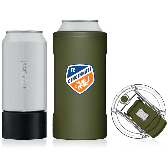 BruMate Hopsulator Trio 3-in-1 Insulated Can Cooler with FC Cincinnati Primary Logo