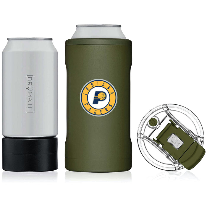 BruMate Hopsulator Trio 3-in-1 Insulated Can Cooler with Indiana Pacers Primary Logo