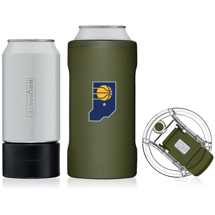 BruMate Hopsulator Trio 3-in-1 Insulated Can Cooler with Indiana Pacers Secondary Logo