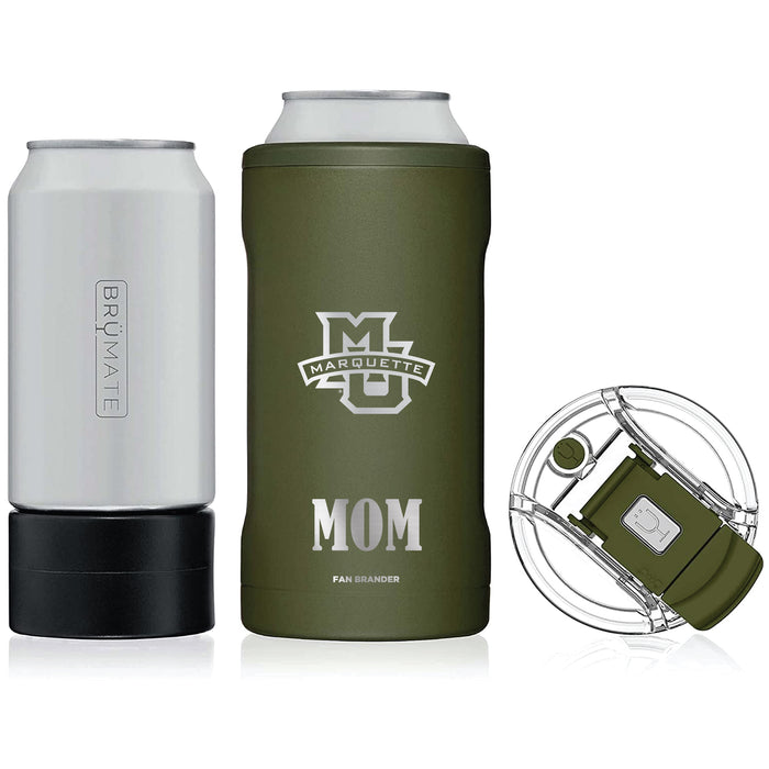 BruMate Hopsulator Trio 3-in-1 Insulated Can Cooler with Marquette Golden Eagles Primary Logo