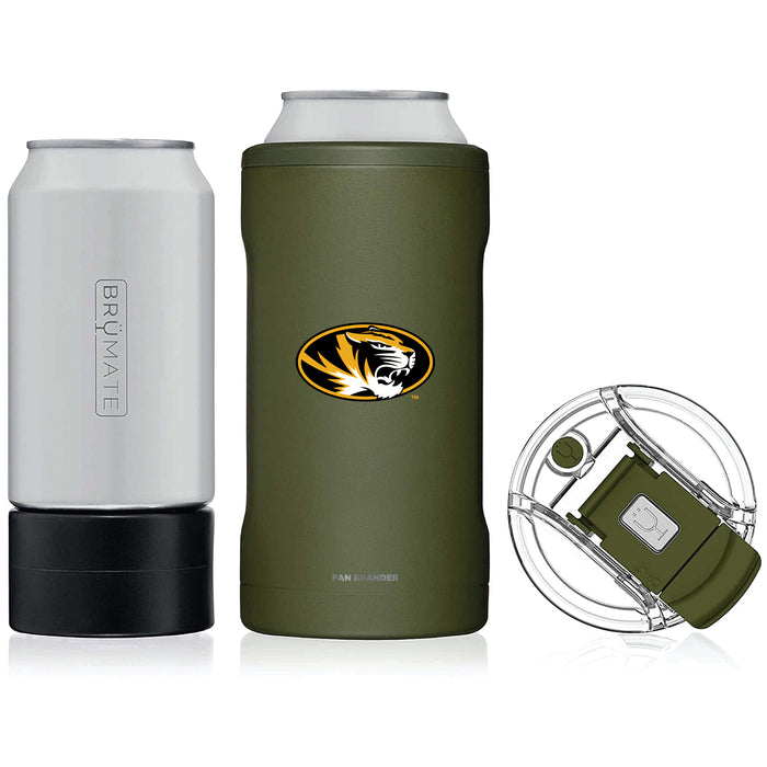 BruMate Hopsulator Trio 3-in-1 Insulated Can Cooler with Missouri Tigers Primary Logo