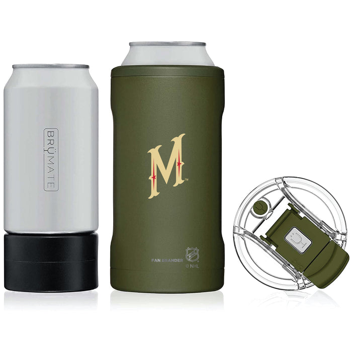 BruMate Hopsulator Trio 3-in-1 Insulated Can Cooler with Minnesota Wild Secondary Logo