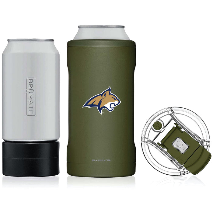 BruMate Hopsulator Trio 3-in-1 Insulated Can Cooler with Montana State Bobcats Primary Logo