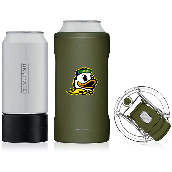 BruMate Hopsulator Trio 3-in-1 Insulated Can Cooler with Oregon Ducks Secondary Logo