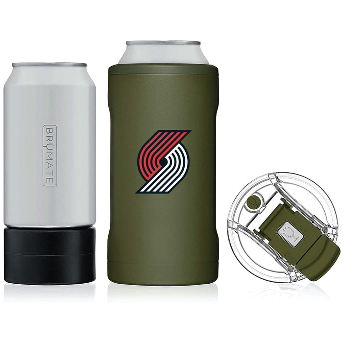 BruMate Hopsulator Trio 3-in-1 Insulated Can Cooler with Portland Trailblazers Primary Logo