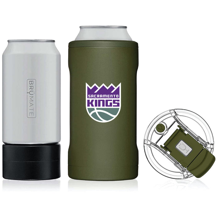 BruMate Hopsulator Trio 3-in-1 Insulated Can Cooler with Sacramento Kings Primary Logo