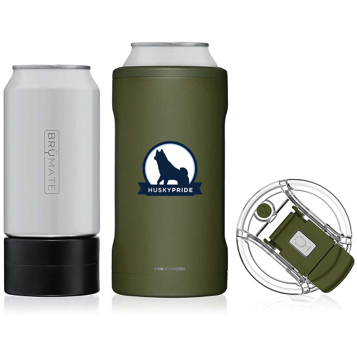 BruMate Hopsulator Trio 3-in-1 Insulated Can Cooler with Uconn Huskies Secondary Logo