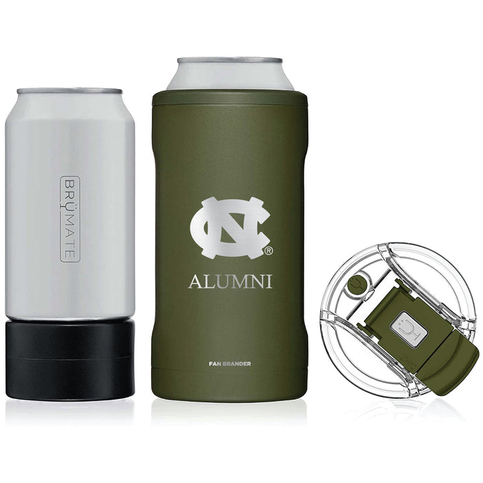 BruMate Hopsulator Trio 3-in-1 Insulated Can Cooler with UNC Tar Heels Primary Logo