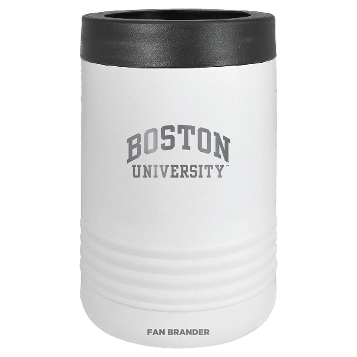 Fan Brander 12oz/16oz Can Cooler with Boston University Etched Primary Logo