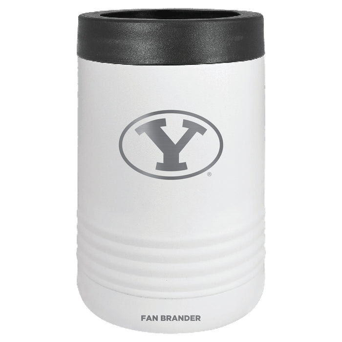 Fan Brander 12oz/16oz Can Cooler with Brigham Young Cougars Etched Primary Logo