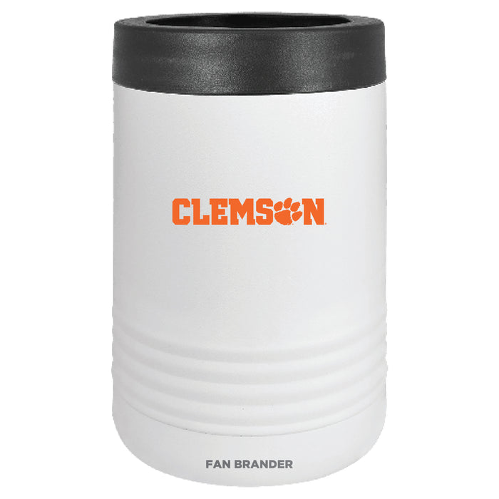 Fan Brander 12oz/16oz Can Cooler with Clemson Tigers Secondary Logo