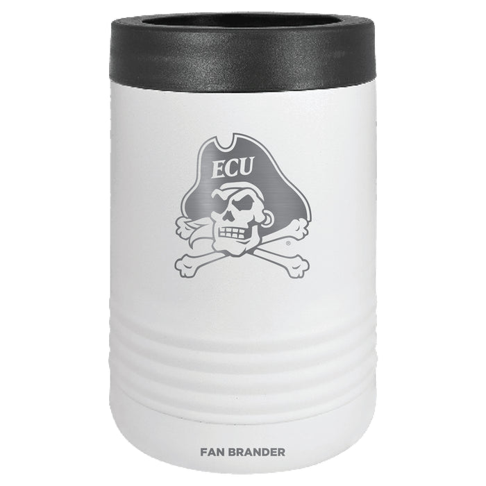 Fan Brander 12oz/16oz Can Cooler with East Carolina Pirates Etched Primary Logo