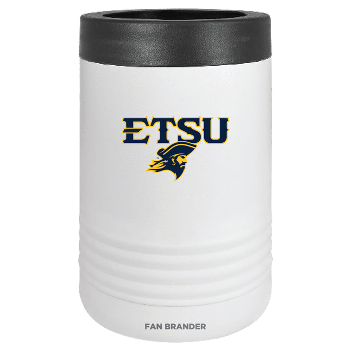 Fan Brander 12oz/16oz Can Cooler with Eastern Tennessee State Buccaneers Secondary Logo