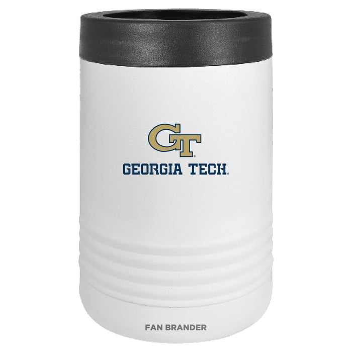 Fan Brander 12oz/16oz Can Cooler with Georgia Tech Yellow Jackets Secondary Logo