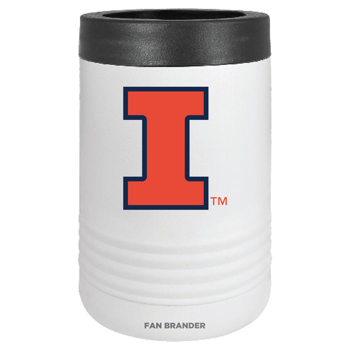 Fan Brander 12oz/16oz Can Cooler with Illinois Fighting Illini Primary Logo