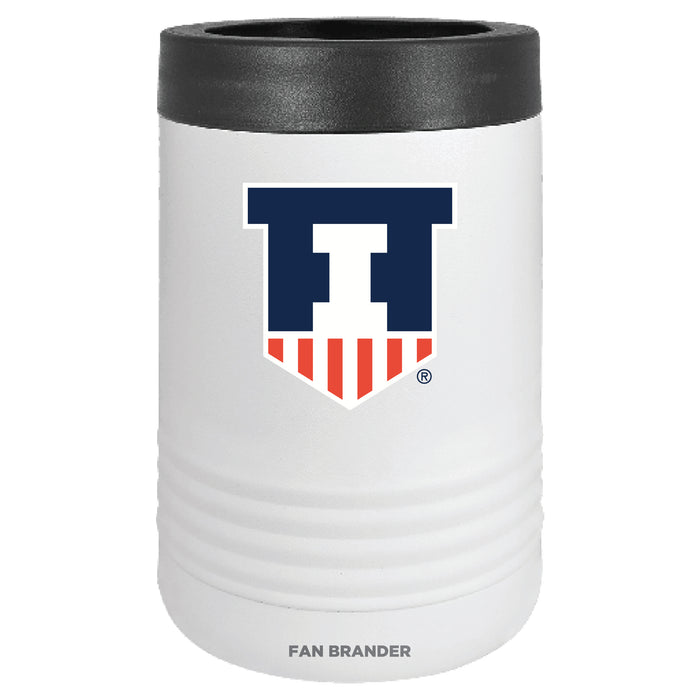 Fan Brander 12oz/16oz Can Cooler with Illinois Fighting Illini Secondary Logo