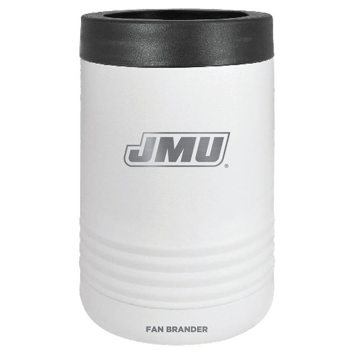 Fan Brander 12oz/16oz Can Cooler with James Madison Dukes Etched Primary Logo