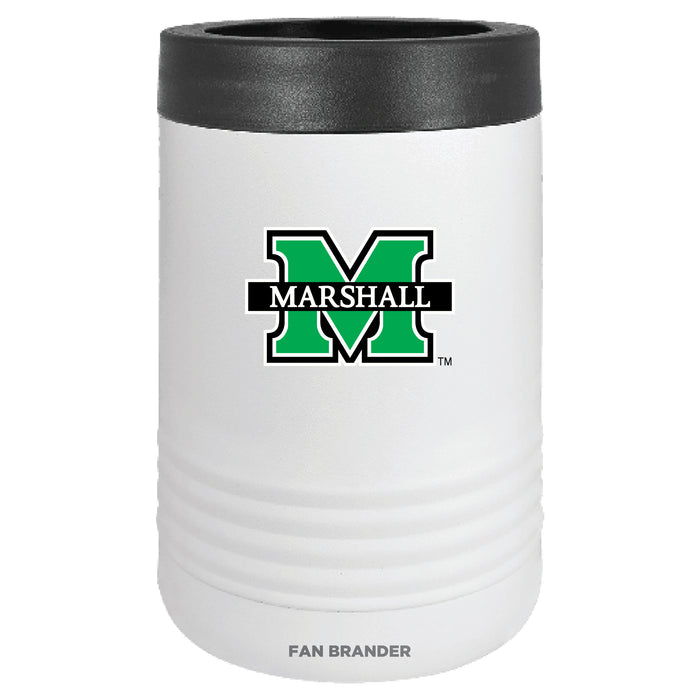 Fan Brander 12oz/16oz Can Cooler with Marshall Thundering Herd Primary Logo