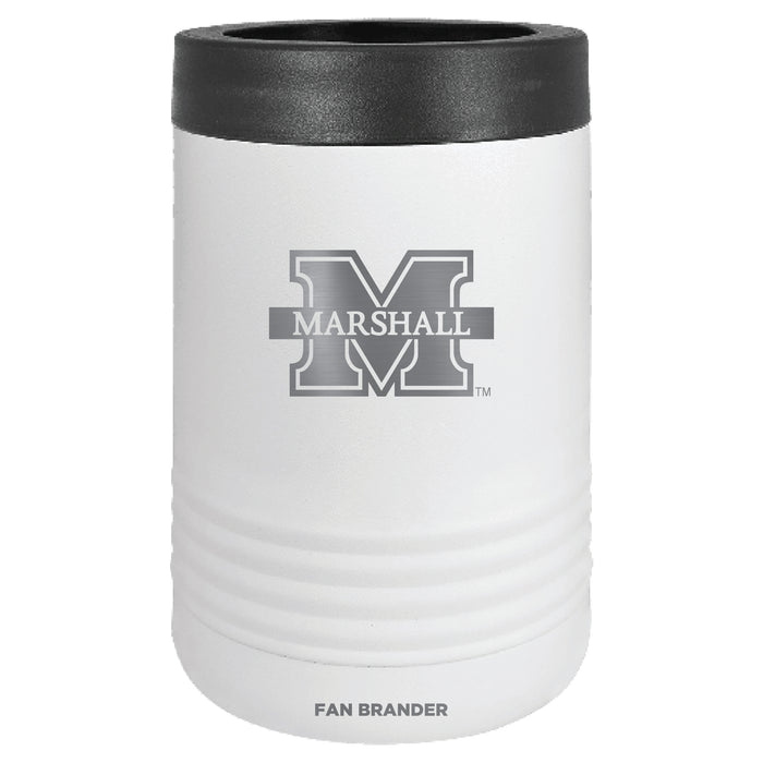 Fan Brander 12oz/16oz Can Cooler with Marshall Thundering Herd Etched Primary Logo
