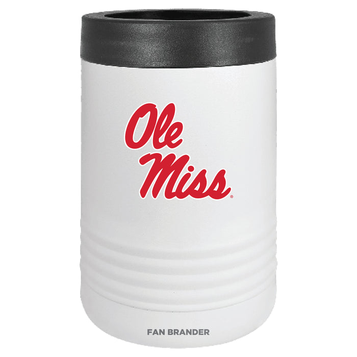 Fan Brander 12oz/16oz Can Cooler with Mississippi Ole Miss Primary Logo