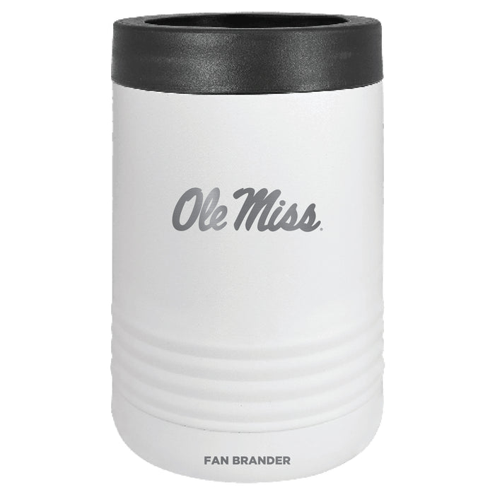 Fan Brander 12oz/16oz Can Cooler with Mississippi Ole Miss Etched Primary Logo